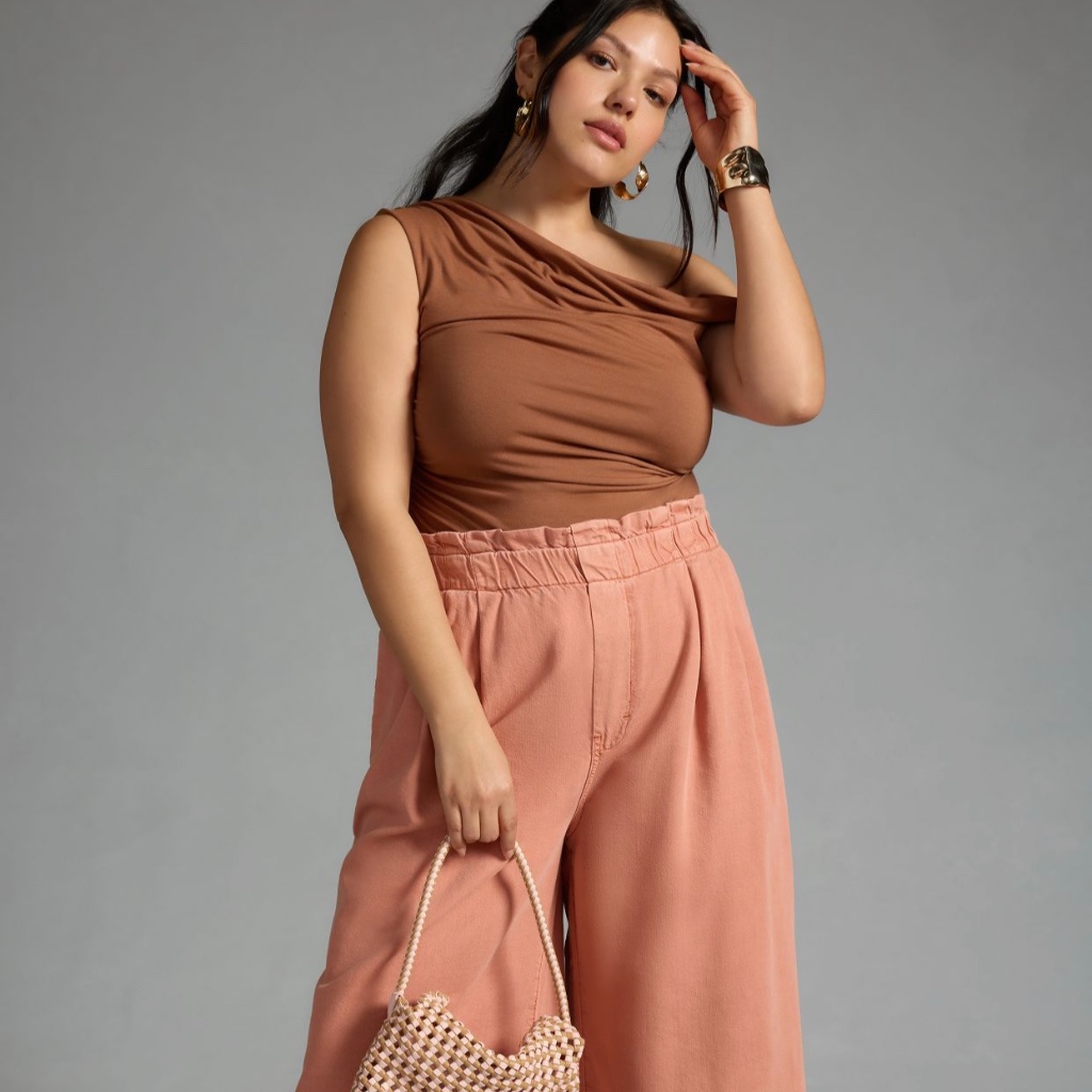 Pilcro High-Rise Cropped Paperbag Jeans From Anthropologie